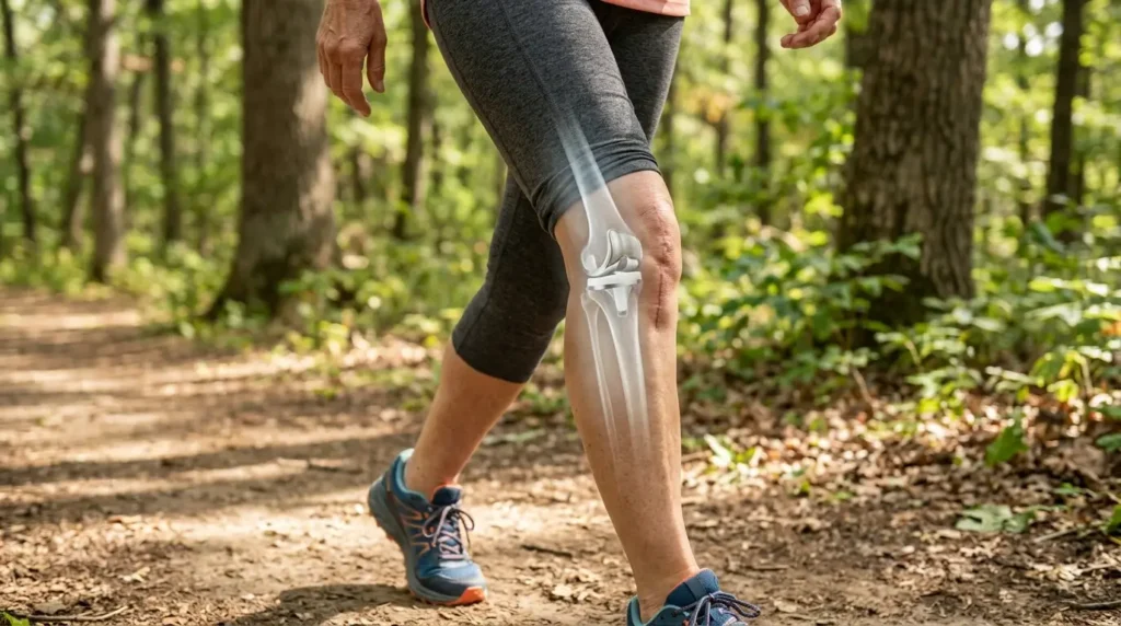 Patient actif avec prothèse du genou nouvelle génération